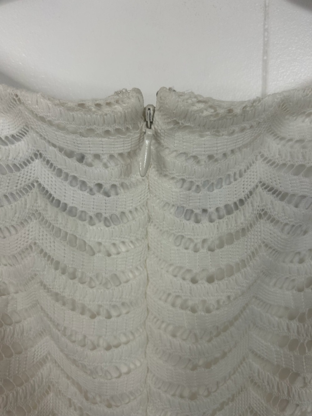Chaps White Lace Sheath Dress Sleeveless Knee Length Women Size 14 New NWT - Picture 6 of 12